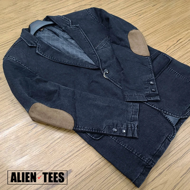 RC03 Black Denim Blazer