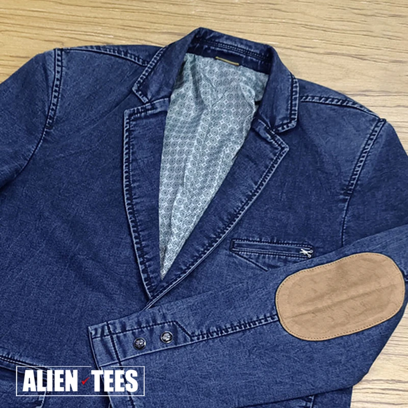 RC02 Navy Blue Denim Blazer